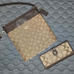 Authentic Coach Crossbody and Wallet